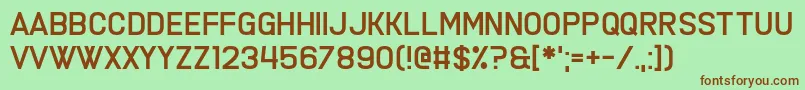 Fine Allie Font – Brown Fonts on Green Background