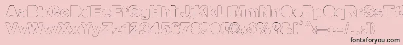 Fine Homage Font – Black Fonts on Pink Background