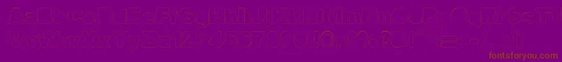 Fine Homage Font – Brown Fonts on Purple Background