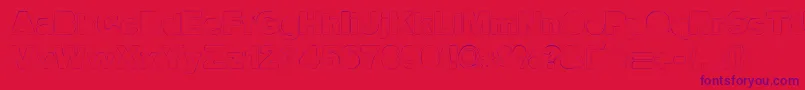 Fine Homage Font – Purple Fonts on Red Background