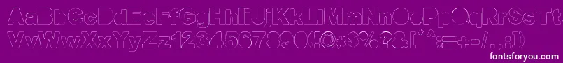 Fine Homage Font – White Fonts on Purple Background