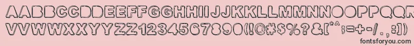 FINE SHADOWS Font – Black Fonts on Pink Background