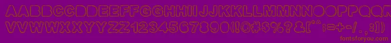 FINE SHADOWS Font – Brown Fonts on Purple Background