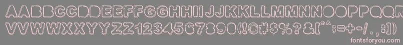 FINE SHADOWS Font – Pink Fonts on Gray Background