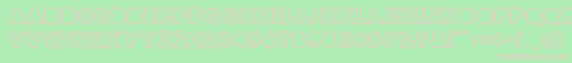 FINE SHADOWS Font – Pink Fonts on Green Background