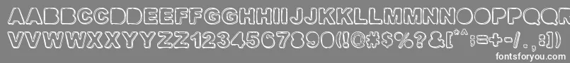 FINE SHADOWS Font – White Fonts on Gray Background