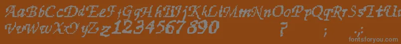 Шрифт Finest – серые шрифты на коричневом фоне