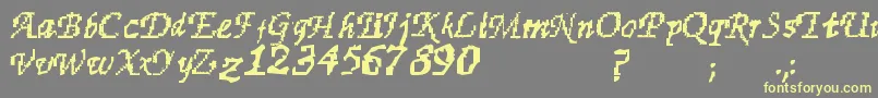 Шрифт Finest – жёлтые шрифты на сером фоне