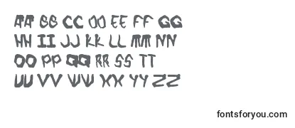 Schriftart Finger font