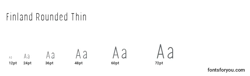 Finland Rounded Thin (126698) Font Sizes