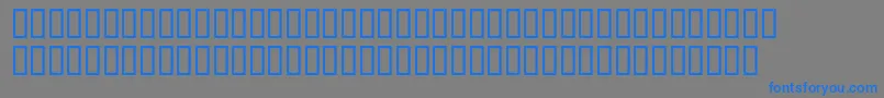 McsRound Font – Blue Fonts on Gray Background