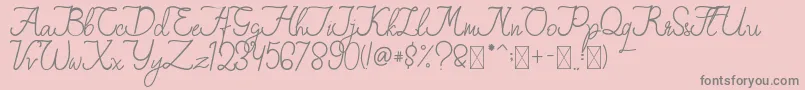 Подробнее о шрифте FionaLattina Шрифт FionaLattina – серые шрифты на розовом фоне