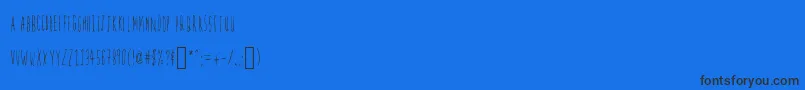 Police Firefly – polices noires sur fond bleu