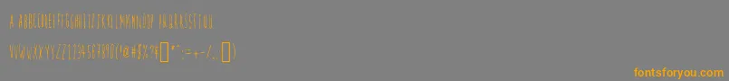 Firefly Font – Orange Fonts on Gray Background