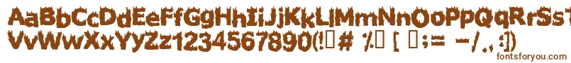 Шрифт FIRESTARTER – коричневые шрифты