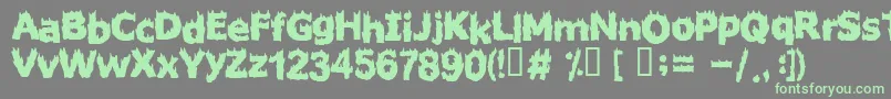 FIRESTARTER Font – Green Fonts on Gray Background