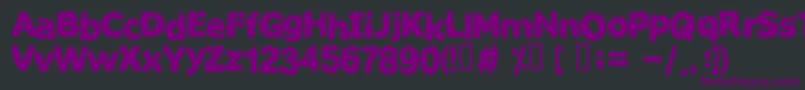 FIRESTARTER Font – Purple Fonts on Black Background