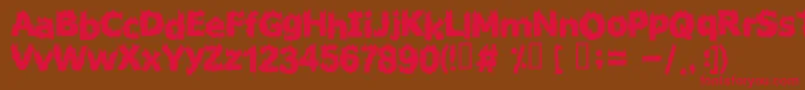 FIRESTARTER Font – Red Fonts on Brown Background
