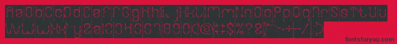 FIREWORK Inverse Font – Black Fonts on Red Background