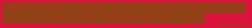 Więcej informacji o czcionce FIREWORK Inverse Czcionka FIREWORK Inverse – brązowe czcionki na czerwonym tle
