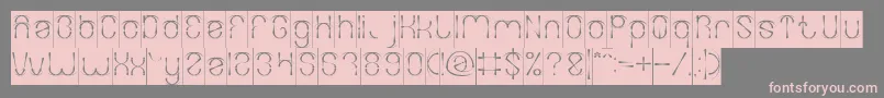 Шрифт FIREWORK Inverse – розовые шрифты на сером фоне