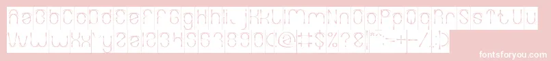 FIREWORK Inverse Font – White Fonts on Pink Background