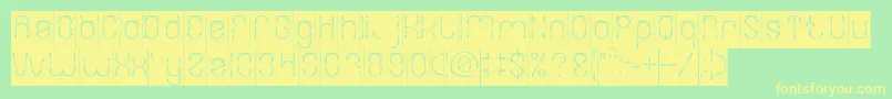 FIREWORK Inverse Font – Yellow Fonts on Green Background