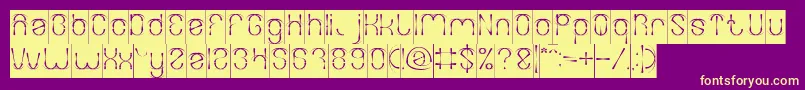 FIREWORK Inverse Font – Yellow Fonts on Purple Background