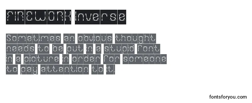 Review of the FIREWORK Inverse Font