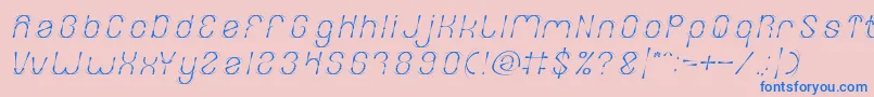 Шрифт FIREWORK Italic – синие шрифты на розовом фоне