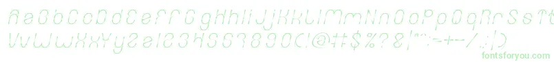 フォントFIREWORK Italic – 緑のフォント