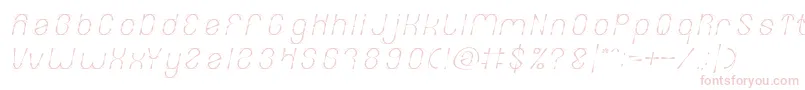 FIREWORK Italic Font – Pink Fonts on White Background