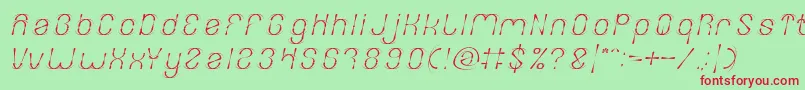 FIREWORK Italic Font – Red Fonts on Green Background
