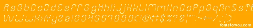 FIREWORK Italic Font – White Fonts on Orange Background