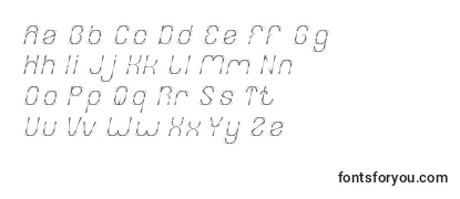 Schriftart FIREWORK Italic