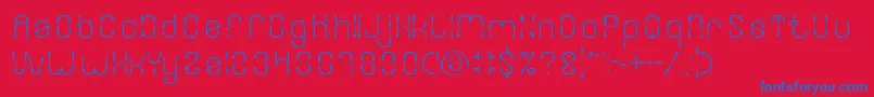 FIREWORK Font – Blue Fonts on Red Background