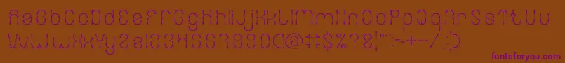 Шрифт FIREWORK – фиолетовые шрифты на коричневом фоне