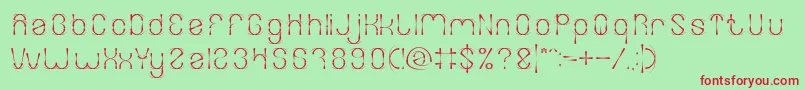 FIREWORK Font – Red Fonts on Green Background