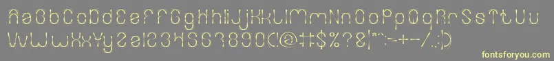 FIREWORK Font – Yellow Fonts on Gray Background