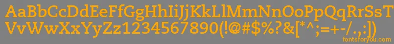 MonologueSsiBold Font – Orange Fonts on Gray Background