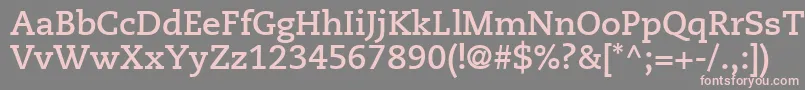 MonologueSsiBold Font – Pink Fonts on Gray Background
