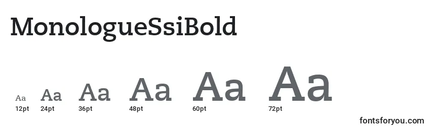 MonologueSsiBold Font Sizes
