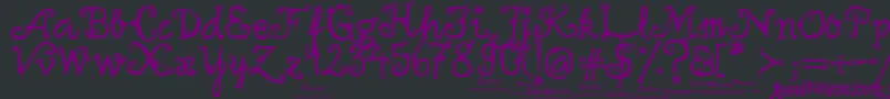 firlefanz demo Font – Purple Fonts on Black Background