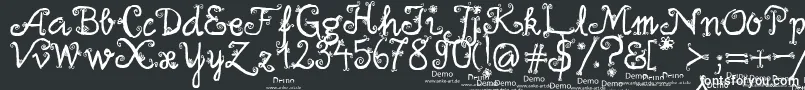 firlefanz demo Font – White Fonts on Black Background