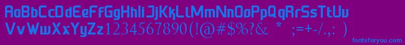 First Job DEMO Font – Blue Fonts on Purple Background