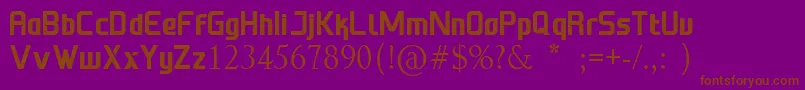 First Job DEMO Font – Brown Fonts on Purple Background
