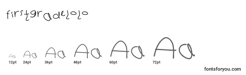 Firstgradelolo Font Sizes