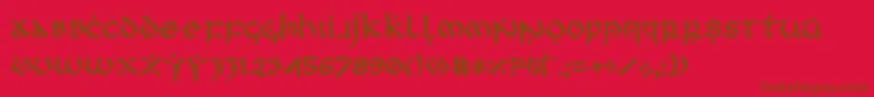 firstorder Font – Brown Fonts on Red Background
