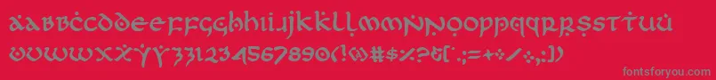firstorder Font – Gray Fonts on Red Background