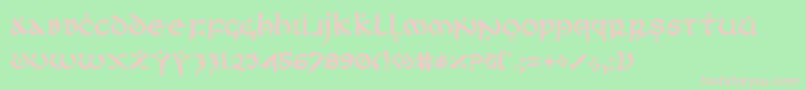 firstorder Font – Pink Fonts on Green Background